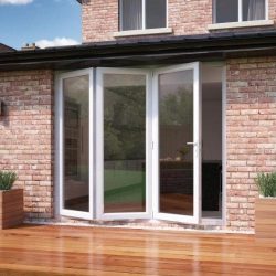 Bi-fold doors on a patio