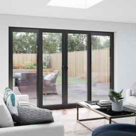 Aluminium Patio Door Set with 2 Centre Sliding Panels (3590mm x 2090mm)